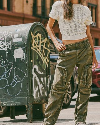 Free People We The Free Can't Compare Slouch Pant Dusty Olive