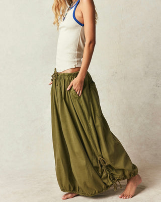 Free People Picture Perfect Parachute Skirt Avocado Tree