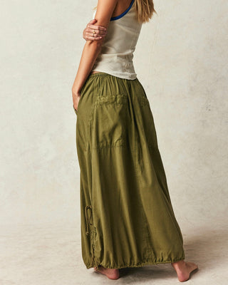 Free People Picture Perfect Parachute Skirt Avocado Tree